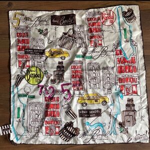 Henri Bendel New York Illustrated Scarf